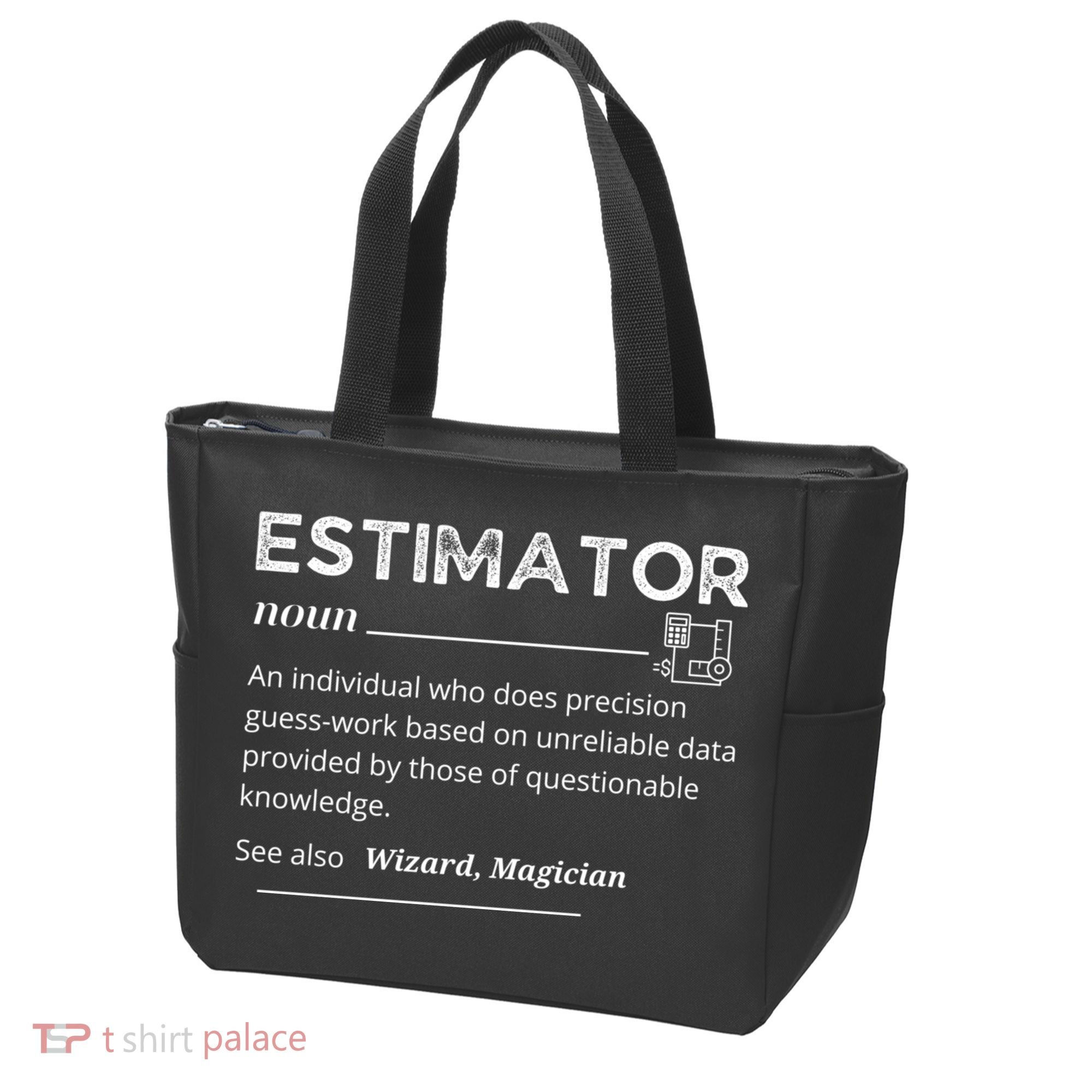 Estimator Definition, Funny Quote Job Titles Tote Bag
