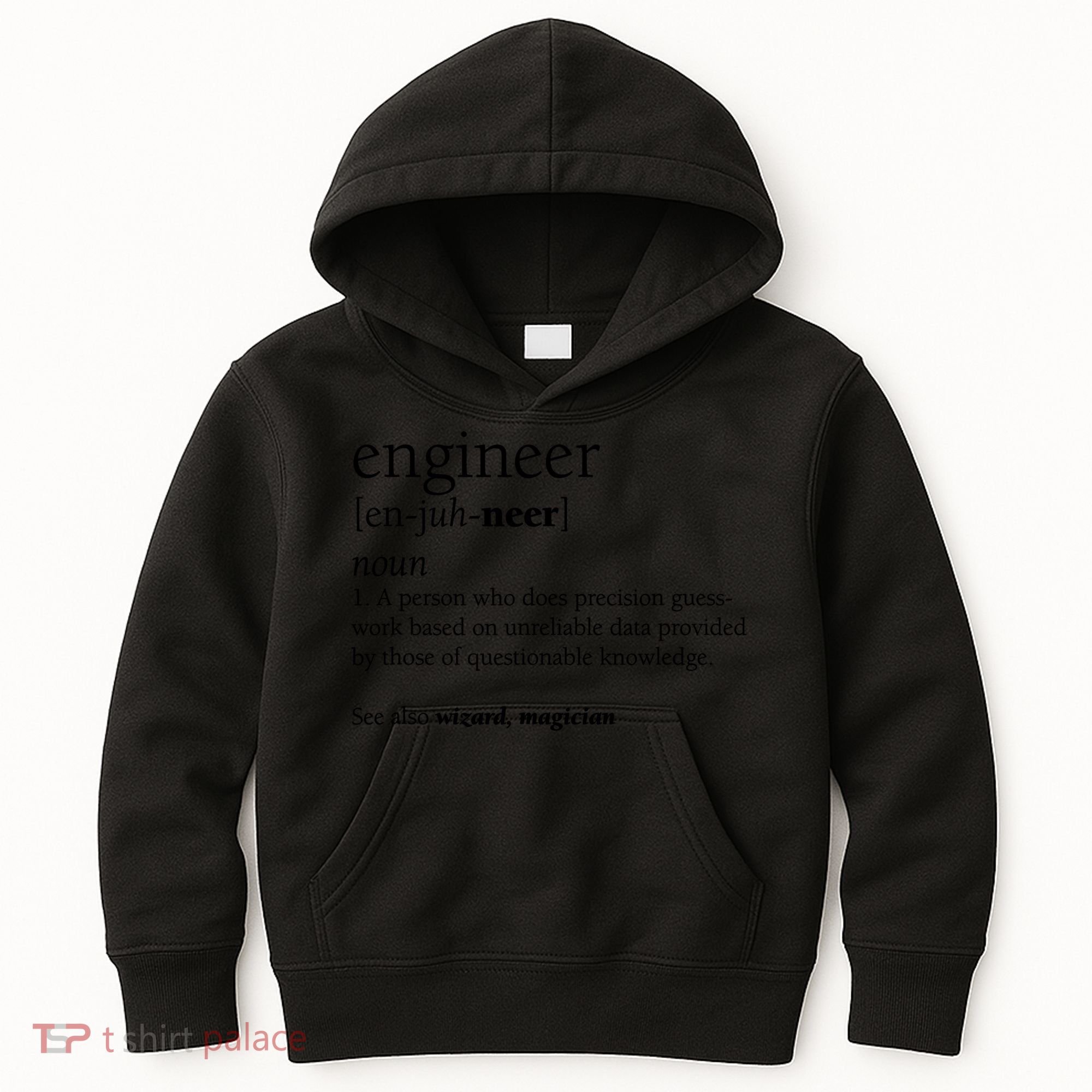 Engineer Definition Funny Engineering Gift STEM T Kids Hoodie