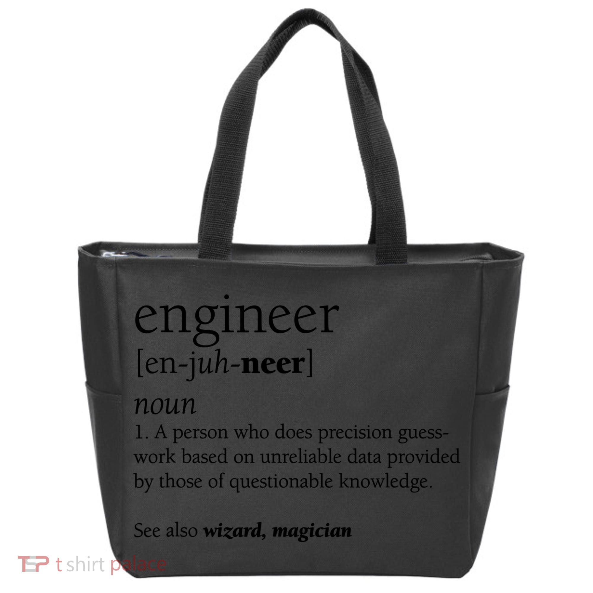 Engineer Definition Funny Engineering Gift STEM T Tote Bag