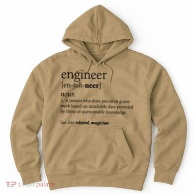 Engineer Definition Funny Engineering Gift STEM T Hoodie