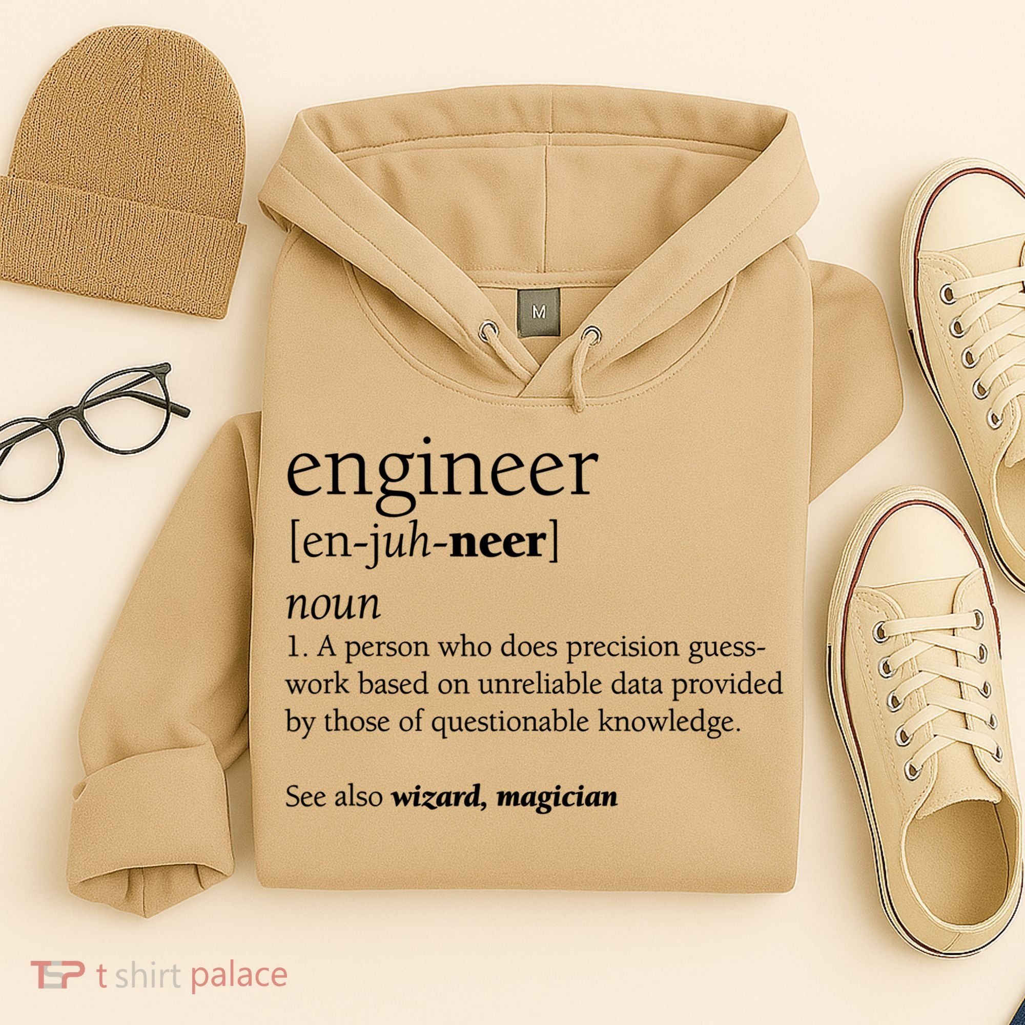 Engineer Definition Funny Engineering Gift STEM T Hoodie