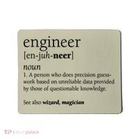 Engineer Definition Funny Engineering Gift STEM T Mousepad thumb 0