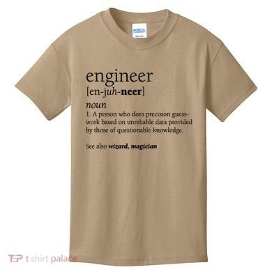Engineer Definition Funny Engineering Gift STEM T Kids T-Shirt