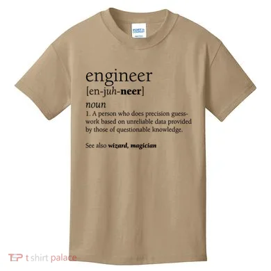 Engineer Definition Funny Engineering Gift STEM T Kids T-Shirt