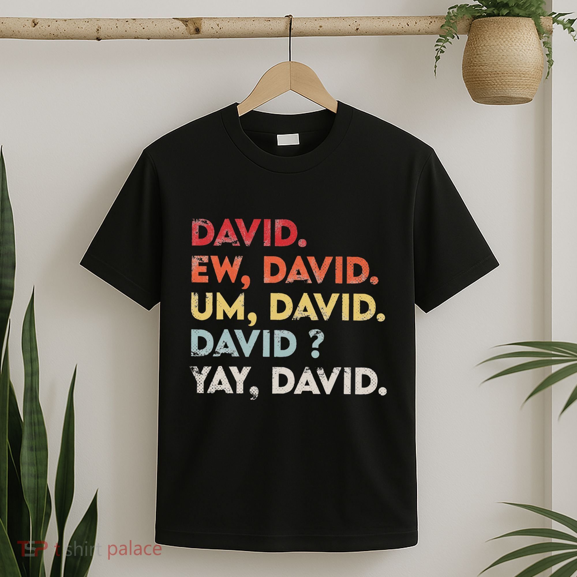 Ew David Funny Vintage Retro Distressed Women Gift T-Shirt