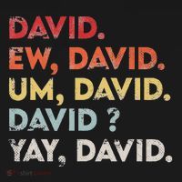 Ew David Funny Vintage Retro Distressed Women Gift T-Shirt thumb 7