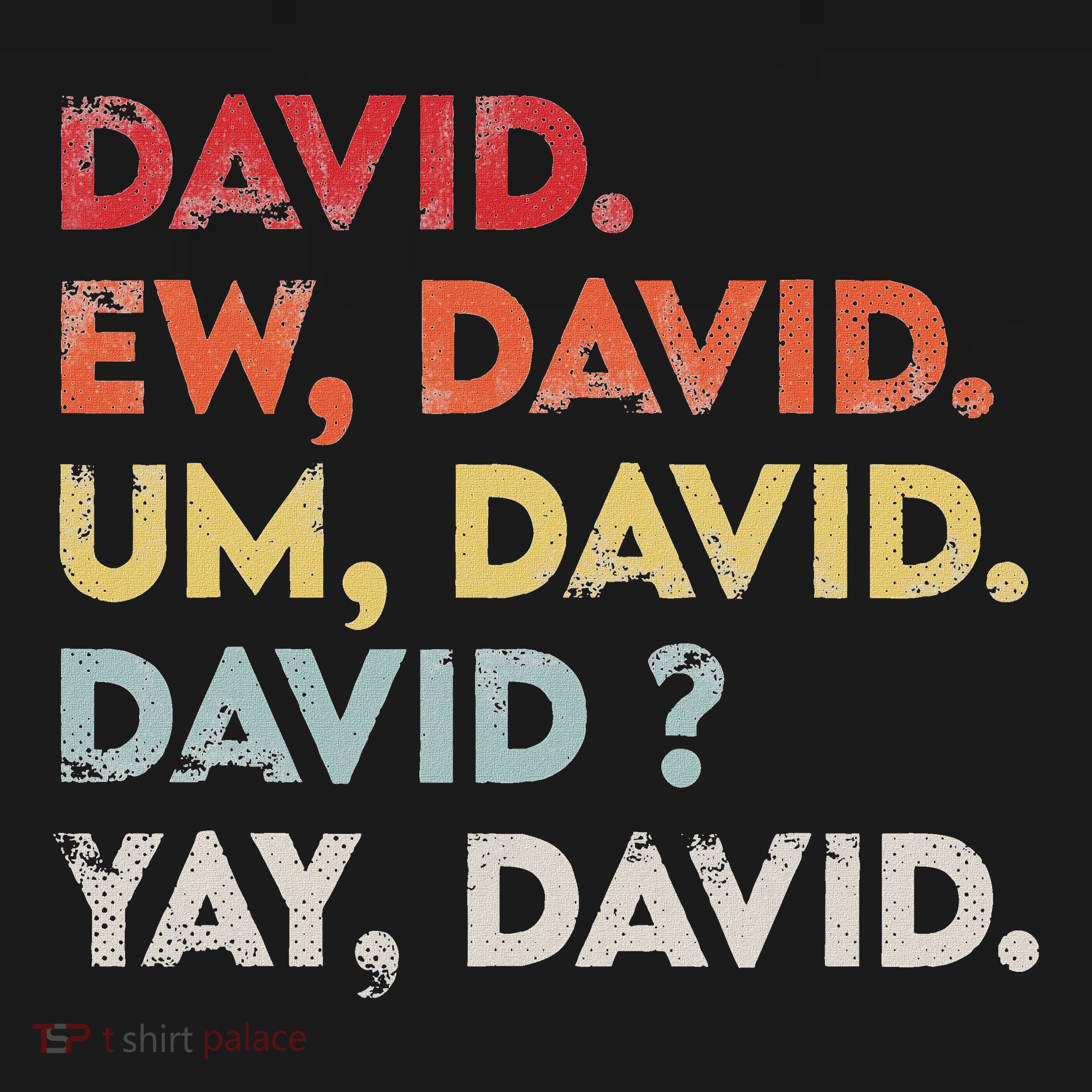Ew David Funny Vintage Retro Distressed Women Gift T-Shirt