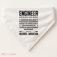 Engineer Definition Funny Noun Engineering Dictionary Term USA-Made Doggie Bandana thumb 0