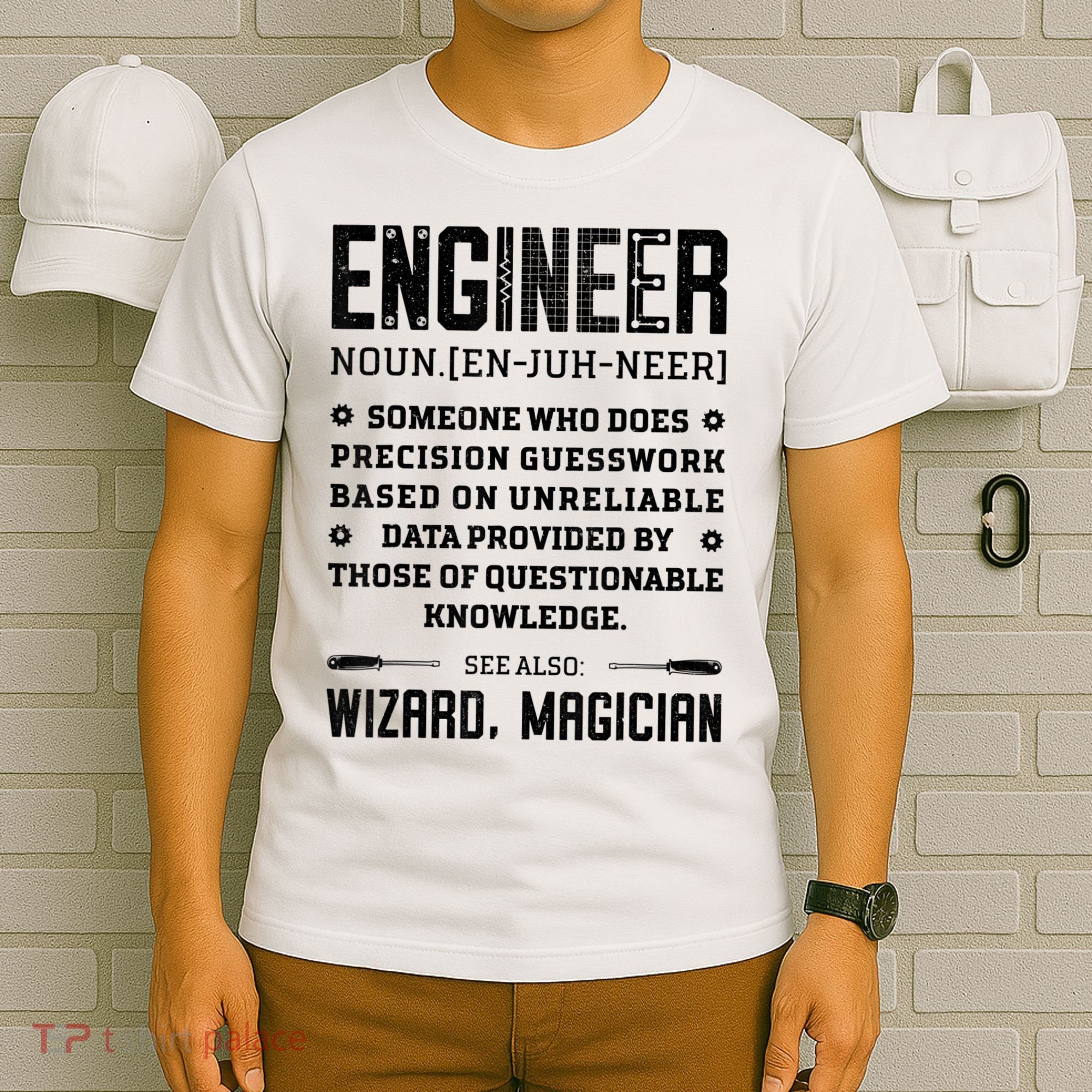 Engineer Definition Funny Noun Engineering Dictionary Term T-Shirt