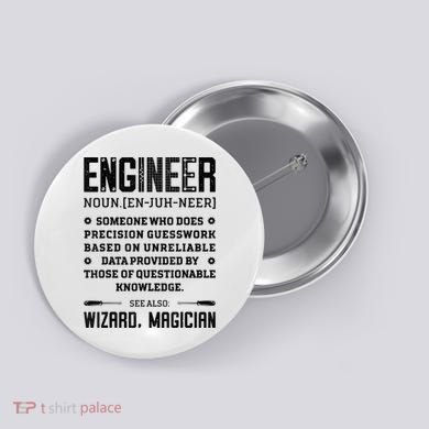 Engineer Definition Funny Noun Engineering Dictionary Term Button