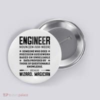 Engineer Definition Funny Noun Engineering Dictionary Term Button thumb 0