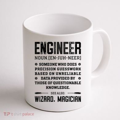 Engineer Definition Funny Noun Engineering Dictionary Term Coffee Mug back