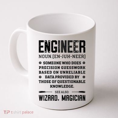 Engineer Definition Funny Noun Engineering Dictionary Term Coffee Mug