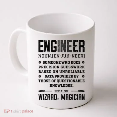Engineer Definition Funny Noun Engineering Dictionary Term Coffee Mug