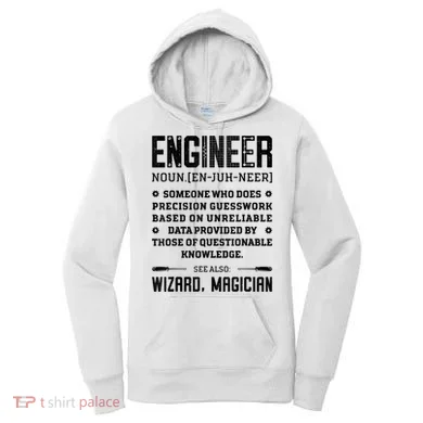 Engineer Definition Funny Noun Engineering Dictionary Term Women's Hoodie