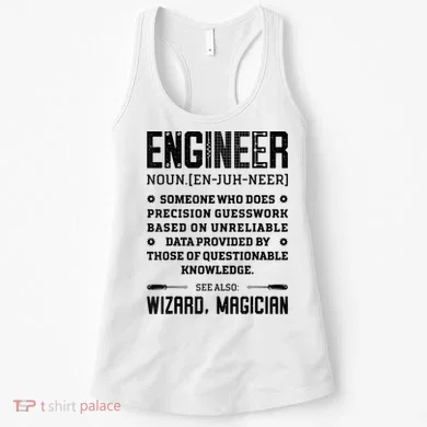 Engineer Definition Funny Noun Engineering Dictionary Term Women's Tank Top