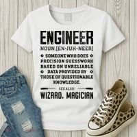 Engineer Definition Funny Noun Engineering Dictionary Term Women's T-Shirt thumb 3