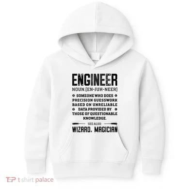Engineer Definition Funny Noun Engineering Dictionary Term Kids Hoodie