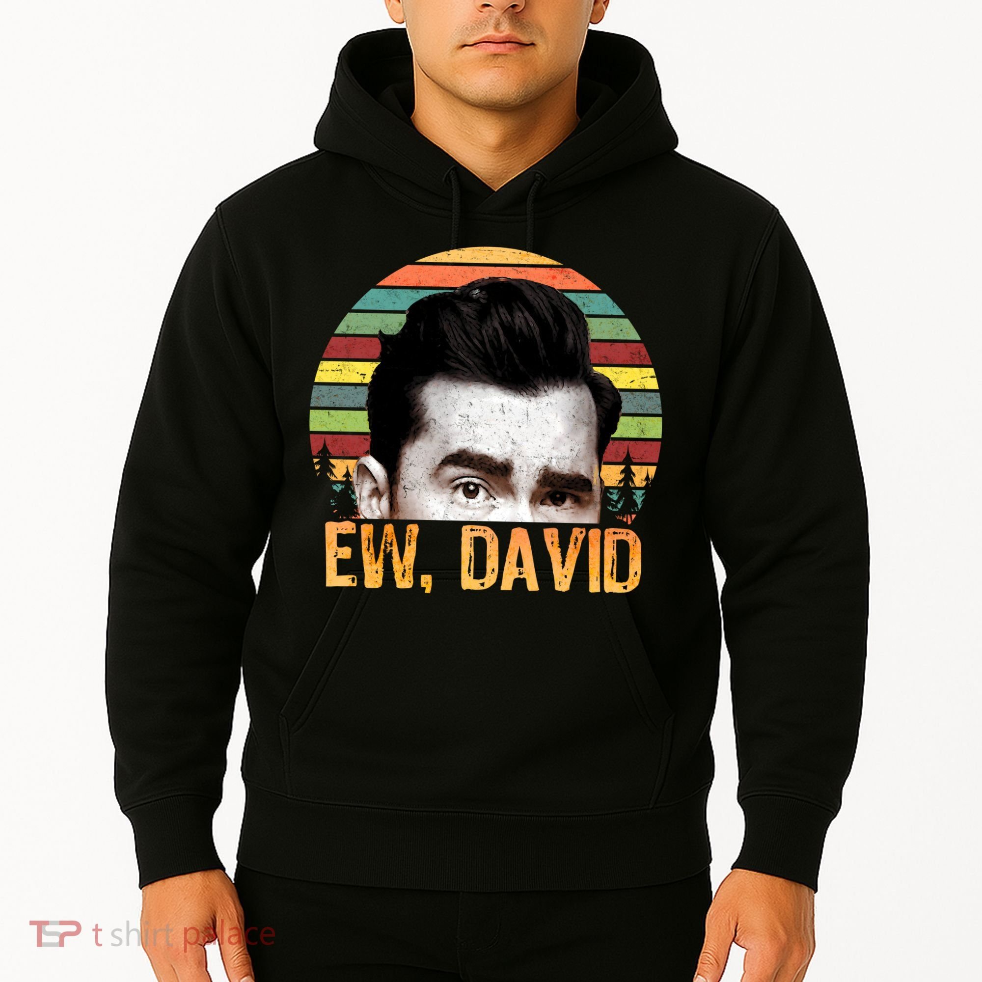 Ew David Funny Retro Hoodie