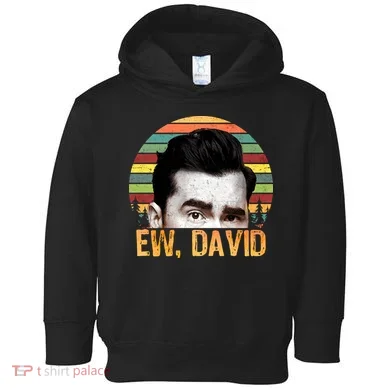 Ew David Funny Retro Toddler Hoodie