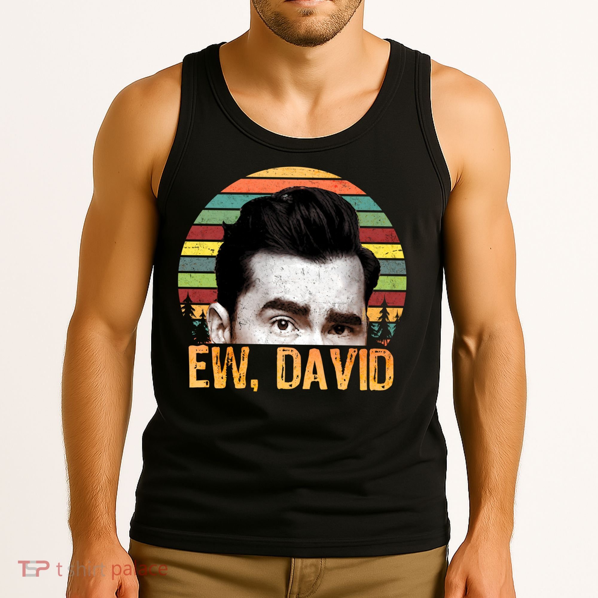 Ew David Funny Retro Tank Top