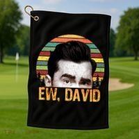 Ew David Funny Retro Golf Towel thumb 1