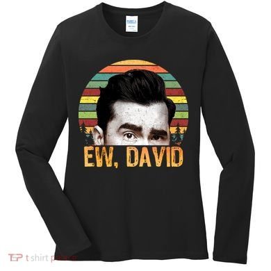 Ew David Funny Retro Women's Long Sleeve Shirt