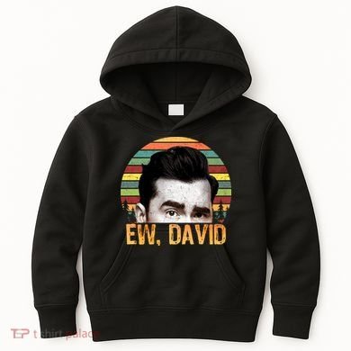 Ew David Funny Retro Kids Hoodie