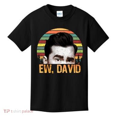 Ew David Funny Retro Kids T-Shirt
