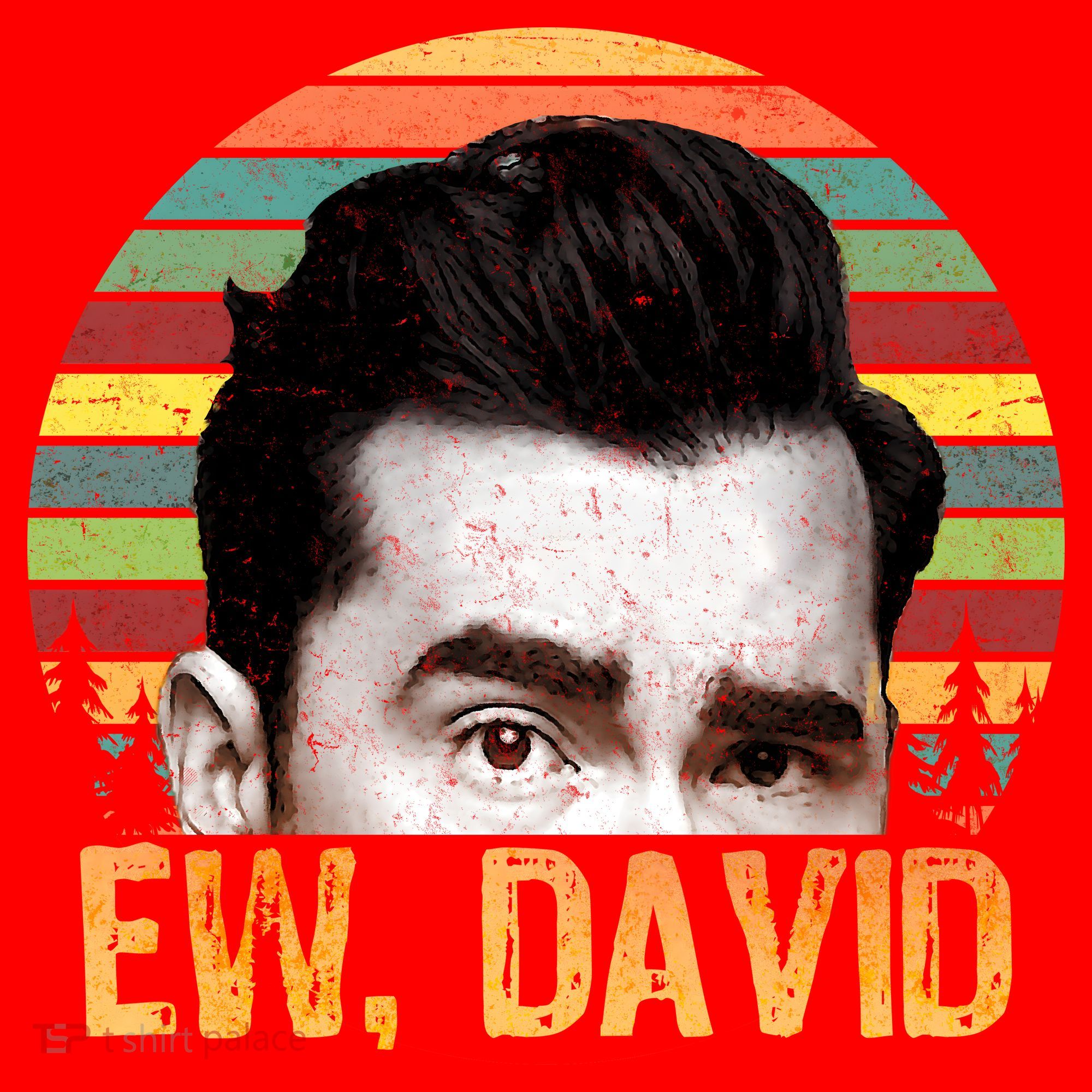 Ew David Funny Retro Santa Hat