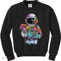 Edm Dj Festival Outfit & Women Trippy Astronaut Art Edm Mushroom Psychedelic Rave, Kids Sweatshirt thumb 0
