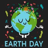 Earth Day Floral Cute & Peaceful Planet Earth Day  Women's Sweatshirt thumb 2