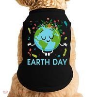 Earth Day Floral Cute & Peaceful Planet Earth Day  Doggie Tank thumb 0