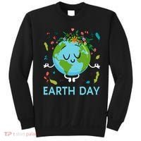 Earth Day Floral Cute & Peaceful Planet Earth Day  Sweatshirt thumb 0