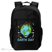 Earth Day Floral Cute & Peaceful Planet Earth Day  Backpack thumb 0