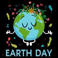 Earth Day Floral Cute & Peaceful Planet Earth Day  Coffee Mug thumb 5