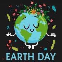 Earth Day Floral Cute & Peaceful Planet Earth Day  Women's Hoodie thumb 2