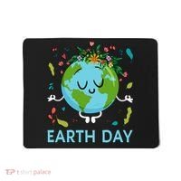 Earth Day Floral Cute & Peaceful Planet Earth Day  Mousepad thumb 0