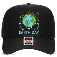 Earth Day Floral Cute & Peaceful Planet Earth Day  Hat thumb 0