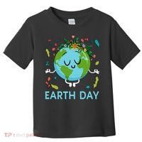 Earth Day Floral Cute & Peaceful Planet Earth Day  Toddler T-Shirt thumb 0