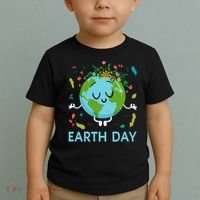 Earth Day Floral Cute & Peaceful Planet Earth Day  Toddler T-Shirt thumb 2