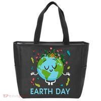 Earth Day Floral Cute & Peaceful Planet Earth Day  Tote Bag thumb 0