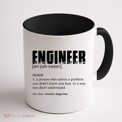 Engineer Definition Funny Engineering Gift Funny Engineer Coffee Mug back