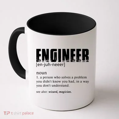 Engineer Definition Funny Engineering Gift Funny Engineer Coffee Mug