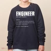 Engineer Definition Funny Engineering Gift Funny Engineer Women's Sweatshirt thumb 0