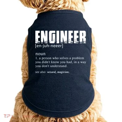 Engineer Definition Funny Engineering Gift Funny Engineer Doggie Tank