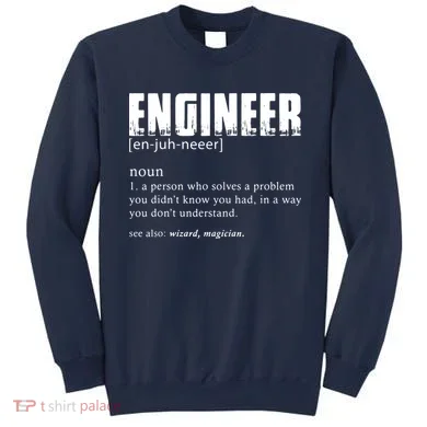 Engineer Definition Funny Engineering Gift Funny Engineer Sweatshirt