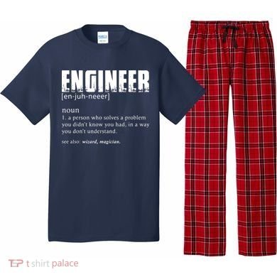 Engineer Definition Funny Engineering Gift Funny Engineer Pajama Set
