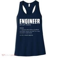 Engineer Definition Funny Engineering Gift Funny Engineer Women's Tank Top thumb 0