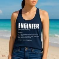 Engineer Definition Funny Engineering Gift Funny Engineer Women's Tank Top thumb 2